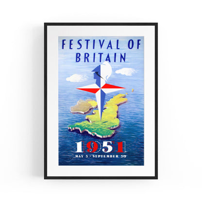 Festival of Britain | Framed Vintage Travel Poster