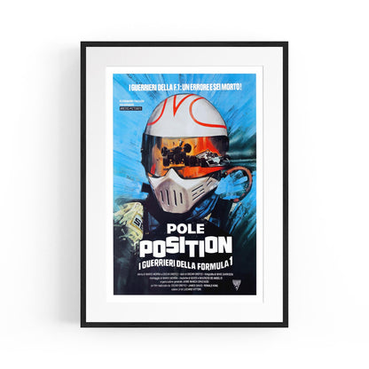 Motorsport "Pole Position" Italian Movie | Framed Vintage Poster