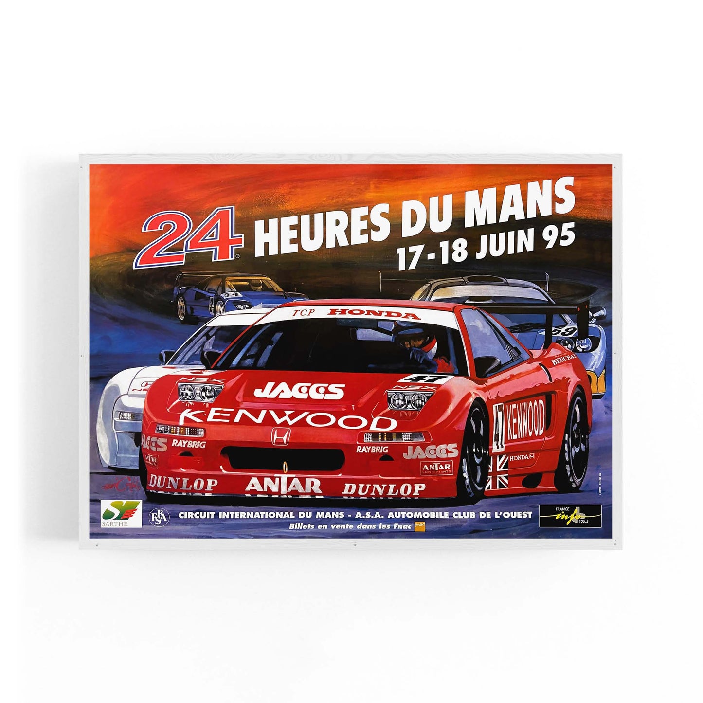 1995 Le Mans 24 Hours French Motorsport | Framed Vintage Poster