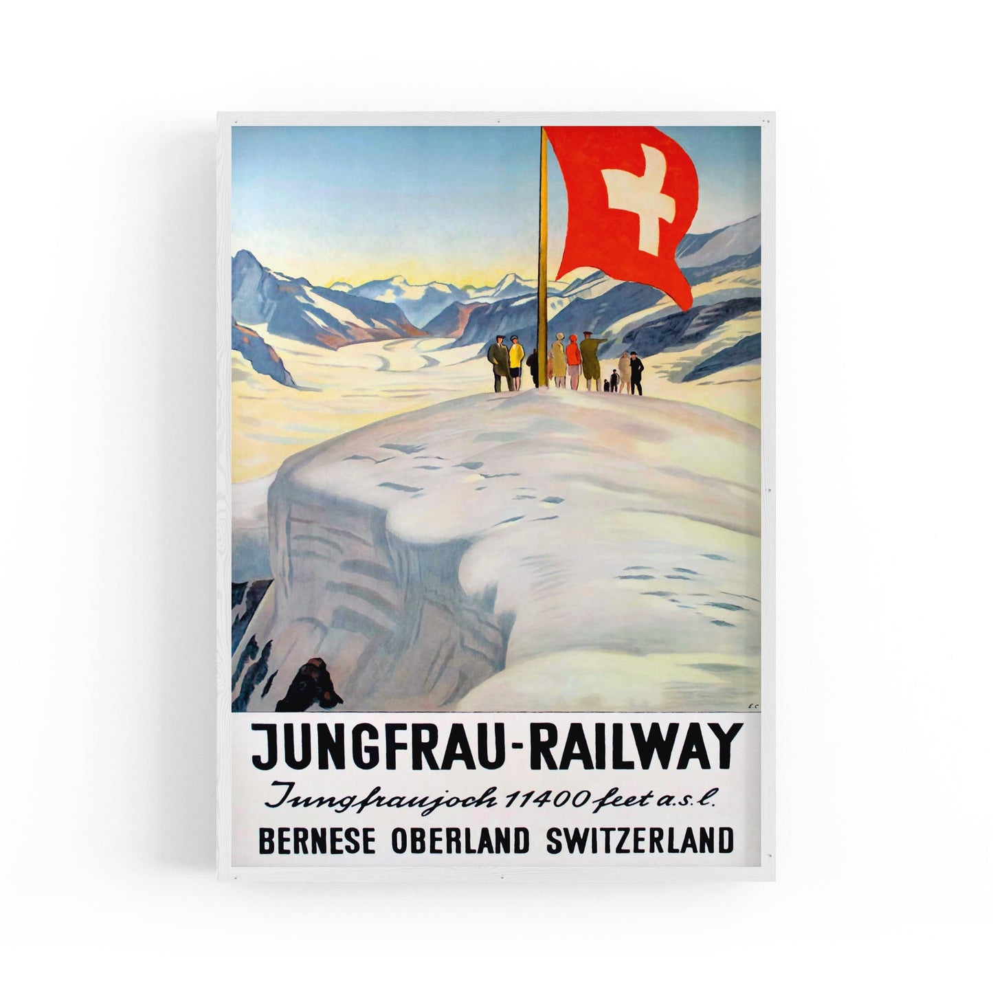 Jungfrau Railway, Switzerland | Framed Vintage Travel Poster