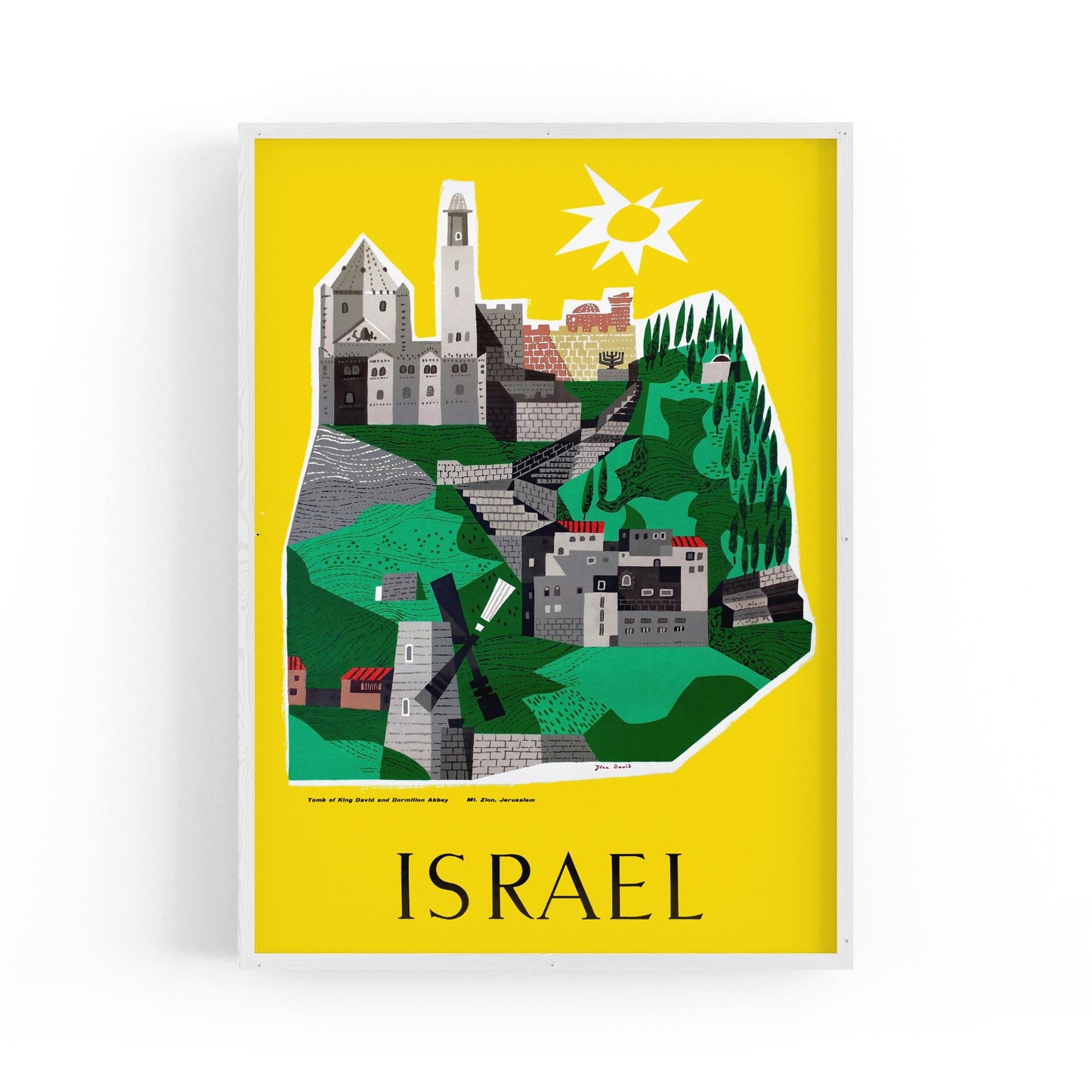 Israel by Jean David | Framed Vintage Travel Poster
