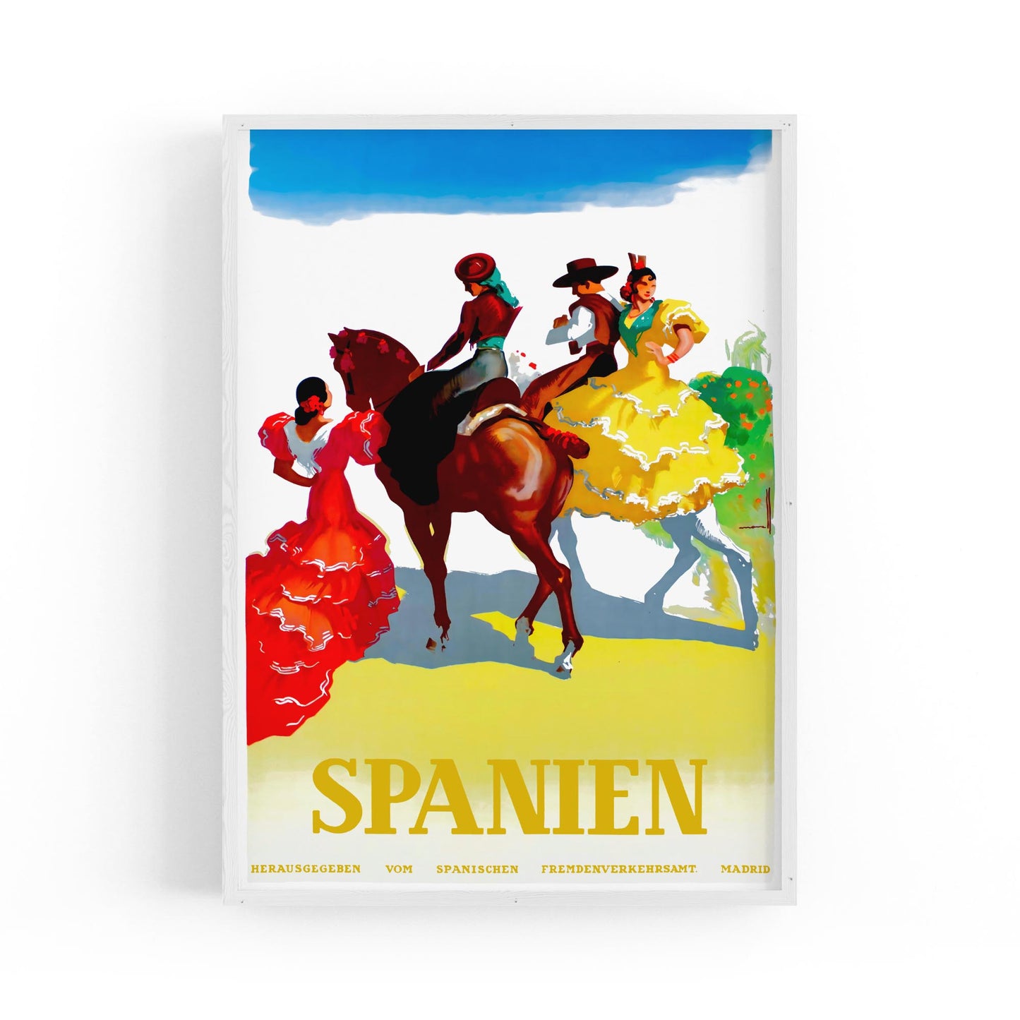 Flamenco Culture, Spain | Framed Vintage Travel Poster