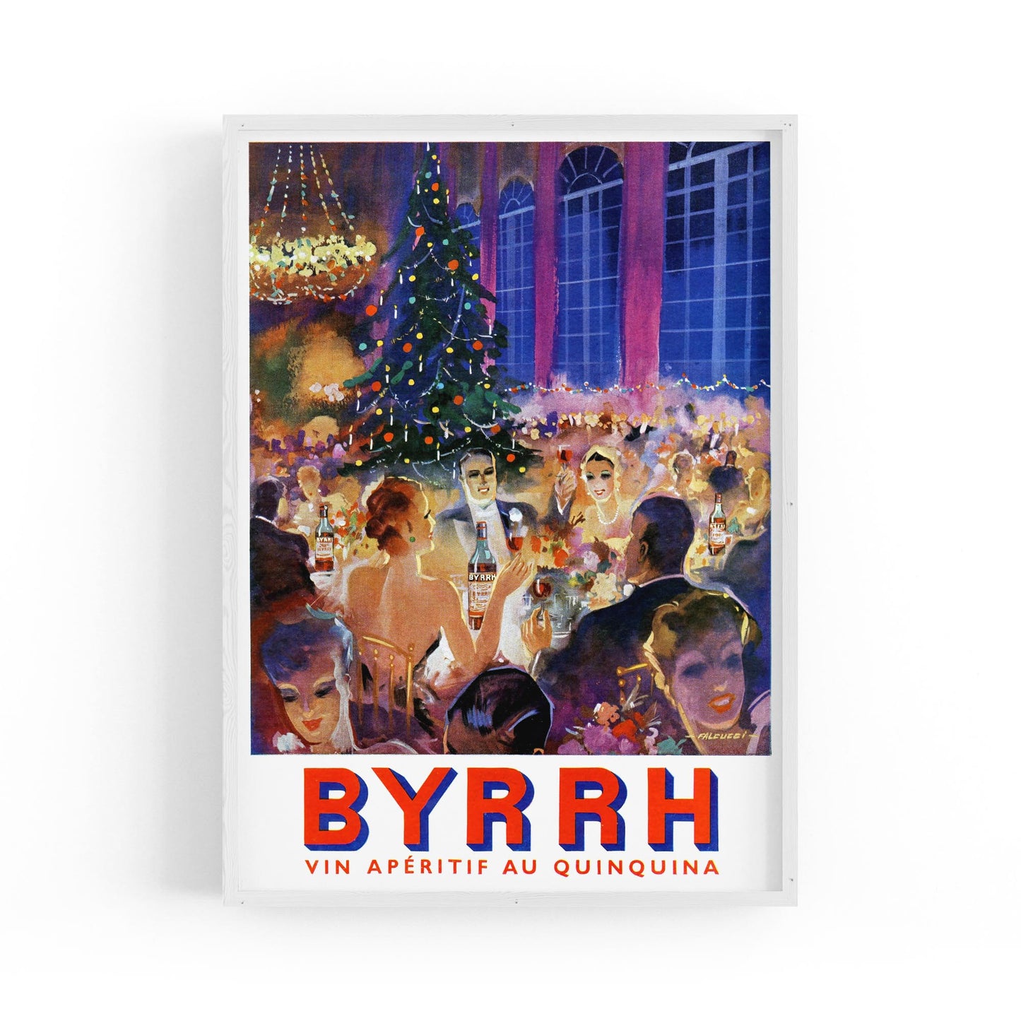 Festive Byrrh by Robert Falcucci | Framed Vintage Poster