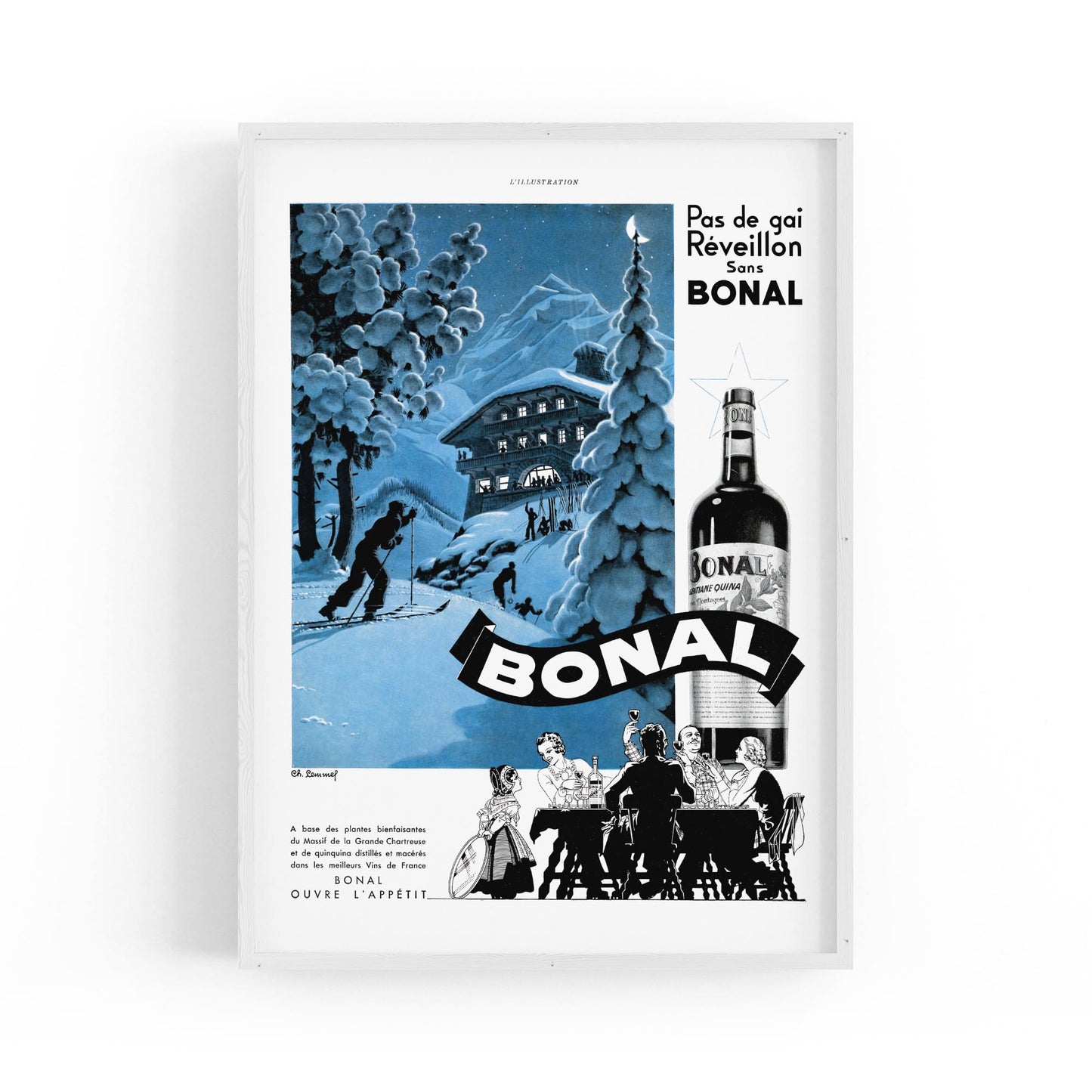 Bonal by Charles Lemmel | Framed Vintage Poster