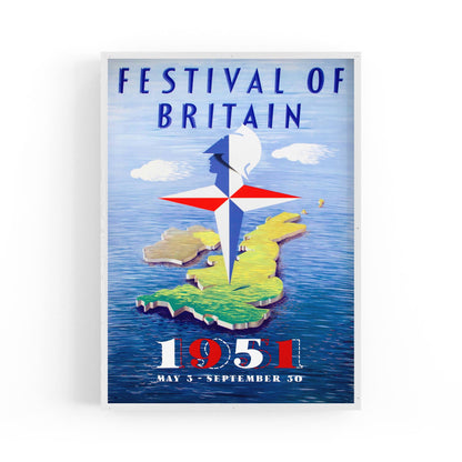 Festival of Britain | Framed Vintage Travel Poster