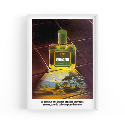 French Perfume "Eau De Savane" | Framed Vintage Poster