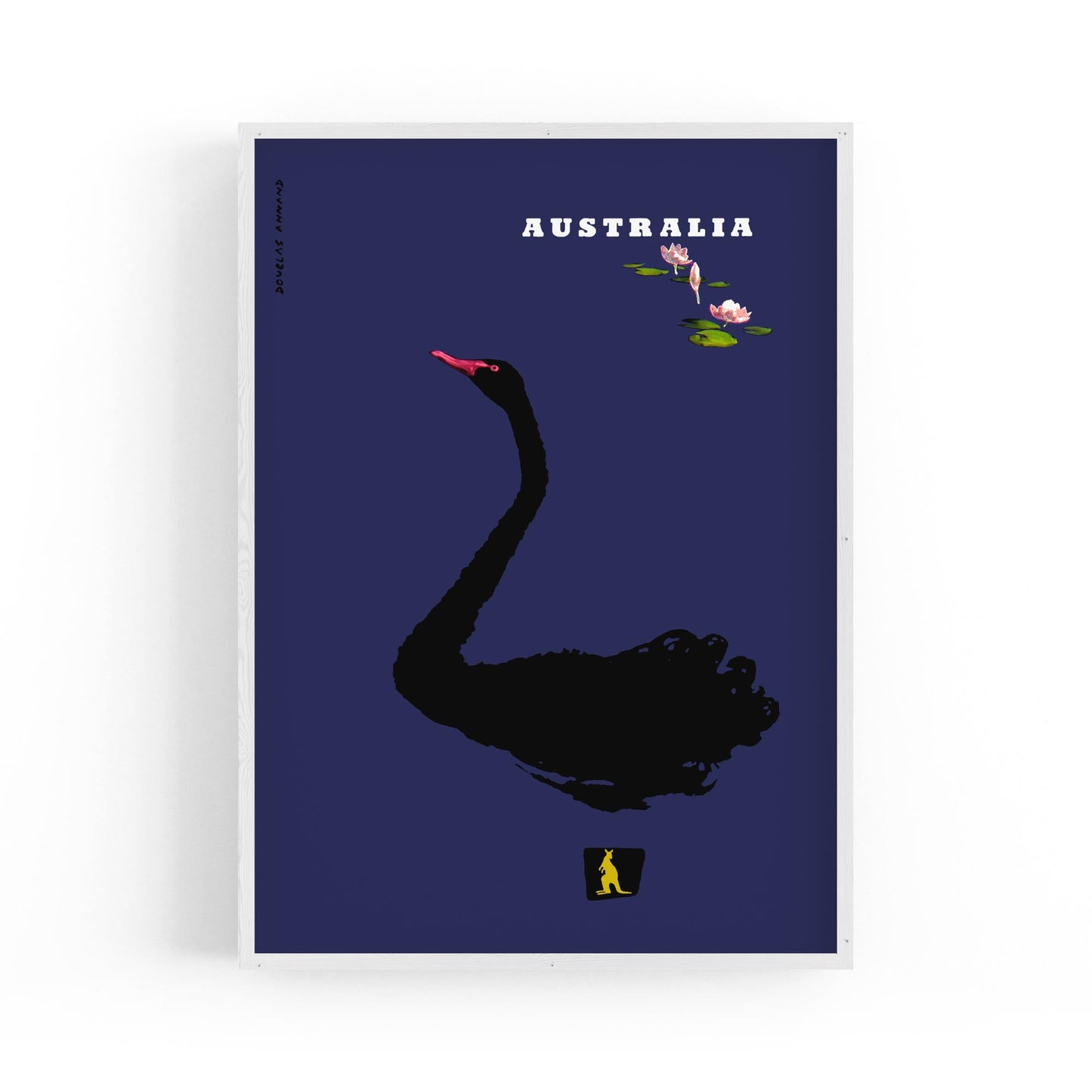 Black Swan Australian | Framed Vintage Travel Poster