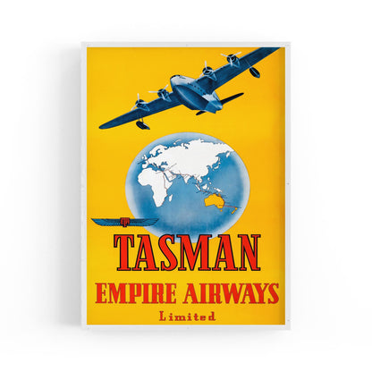 Australia & New Zealand by Tasman Empire Airways | Framed Vintage Travel Poster
