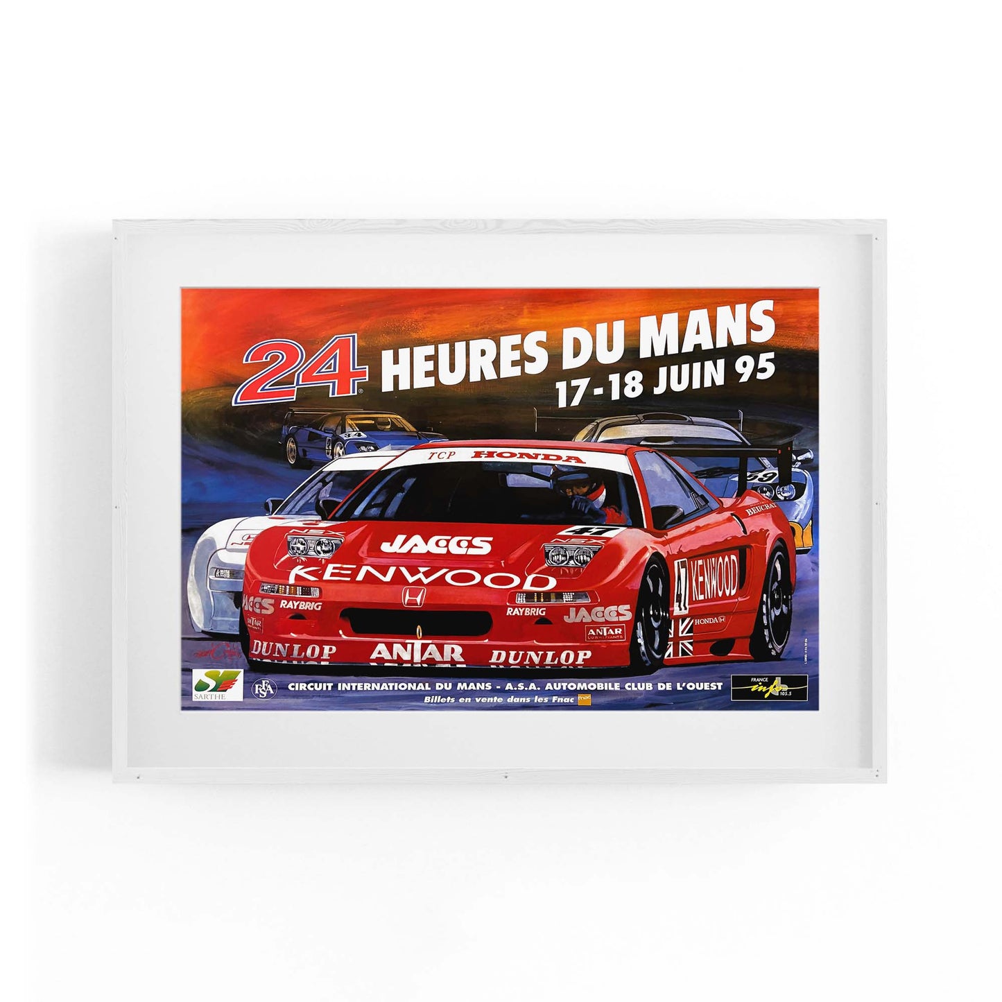 1995 Le Mans 24 Hours French Motorsport | Framed Vintage Poster