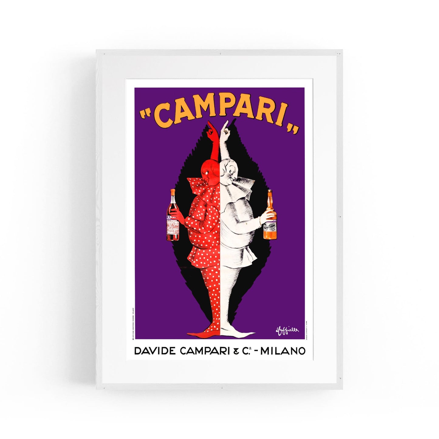 Davide Campari & Co Milano by Leonetto Cappiello | Framed Vintage Poster