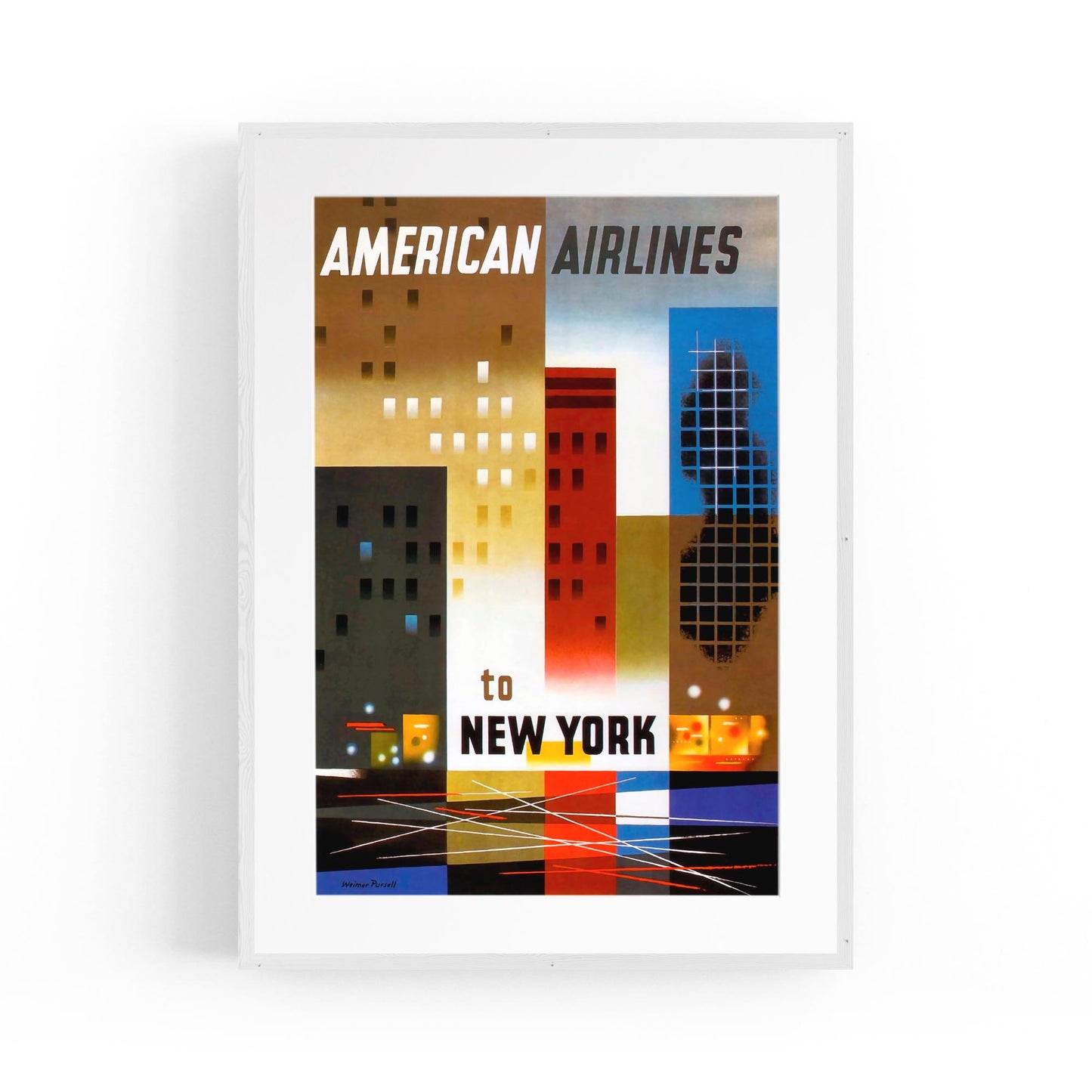 New York, USA by Weimer Purcell Tourism | Framed Vintage Travel Poster