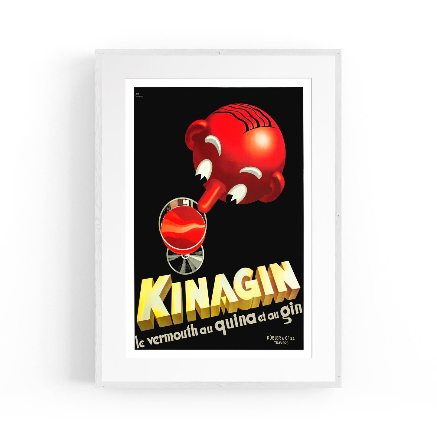 Kinagin Vermouth by Eugene Patkevitch | Framed Vintage Poster