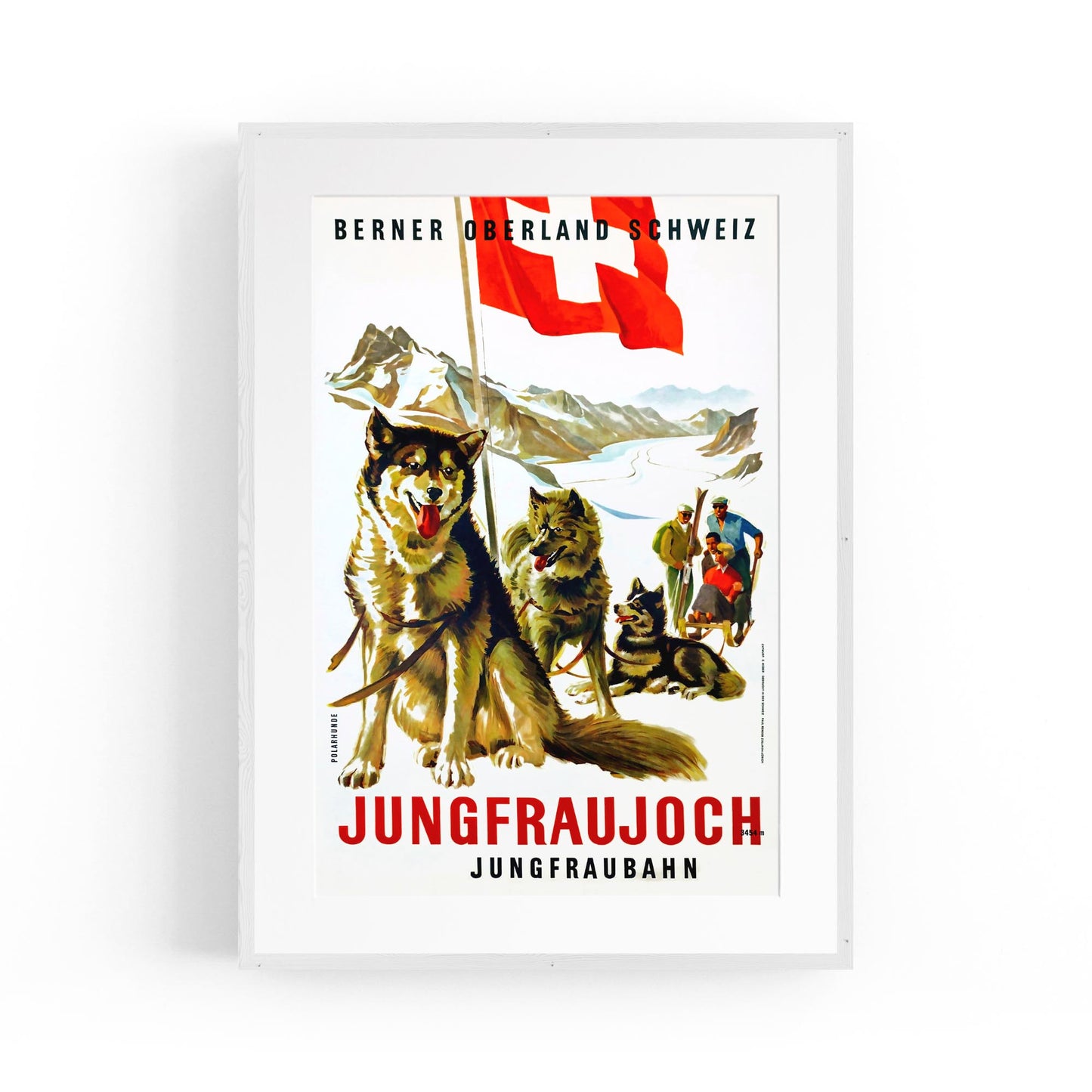 Jungfrau, Switzerland | Framed Vintage Travel Poster