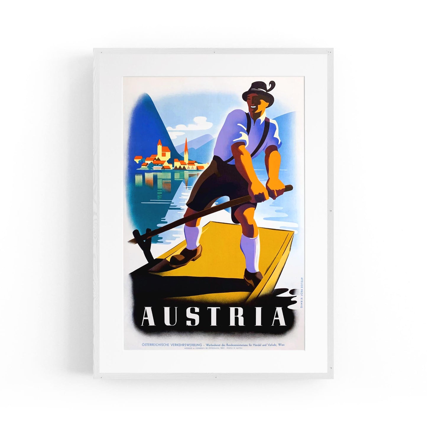 Austria by Paul Kirnig | Framed Vintage Travel Poster