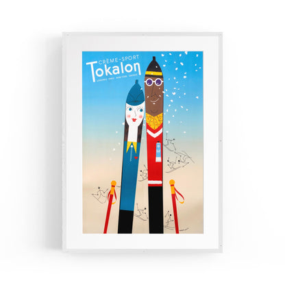 Tokalon Sport Cream Skiing Sports | Framed Vintage Poster