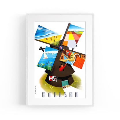 Holland (Netherlands) | Framed Vintage Travel Poster