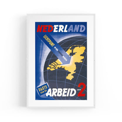 Netherlands | Framed Vintage Political Poster