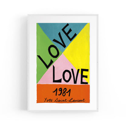 French Fashion "Love 1981" | Framed Vintage Poster