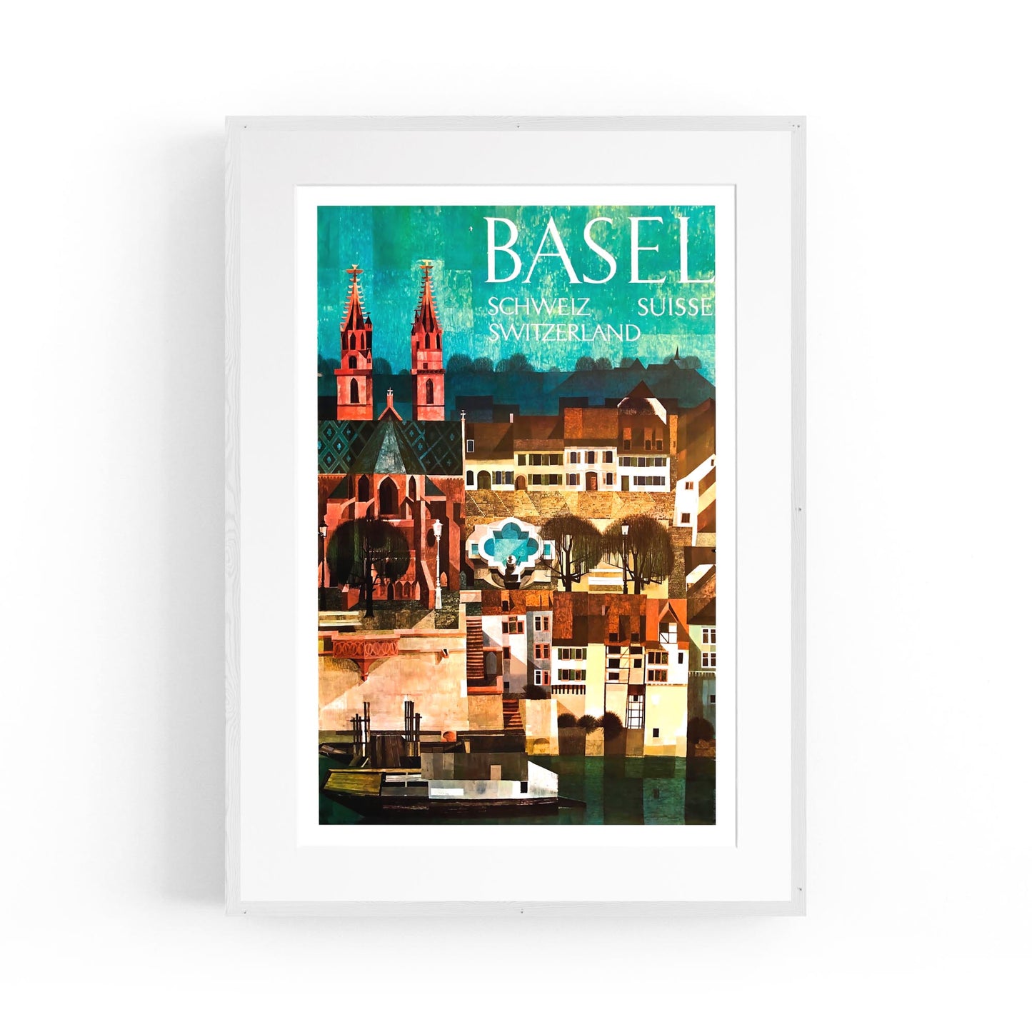 Basel, Switzerland | Framed Vintage Travel Poster