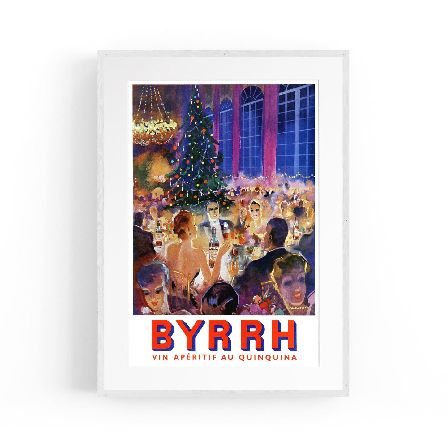 Festive Byrrh by Robert Falcucci | Framed Vintage Poster