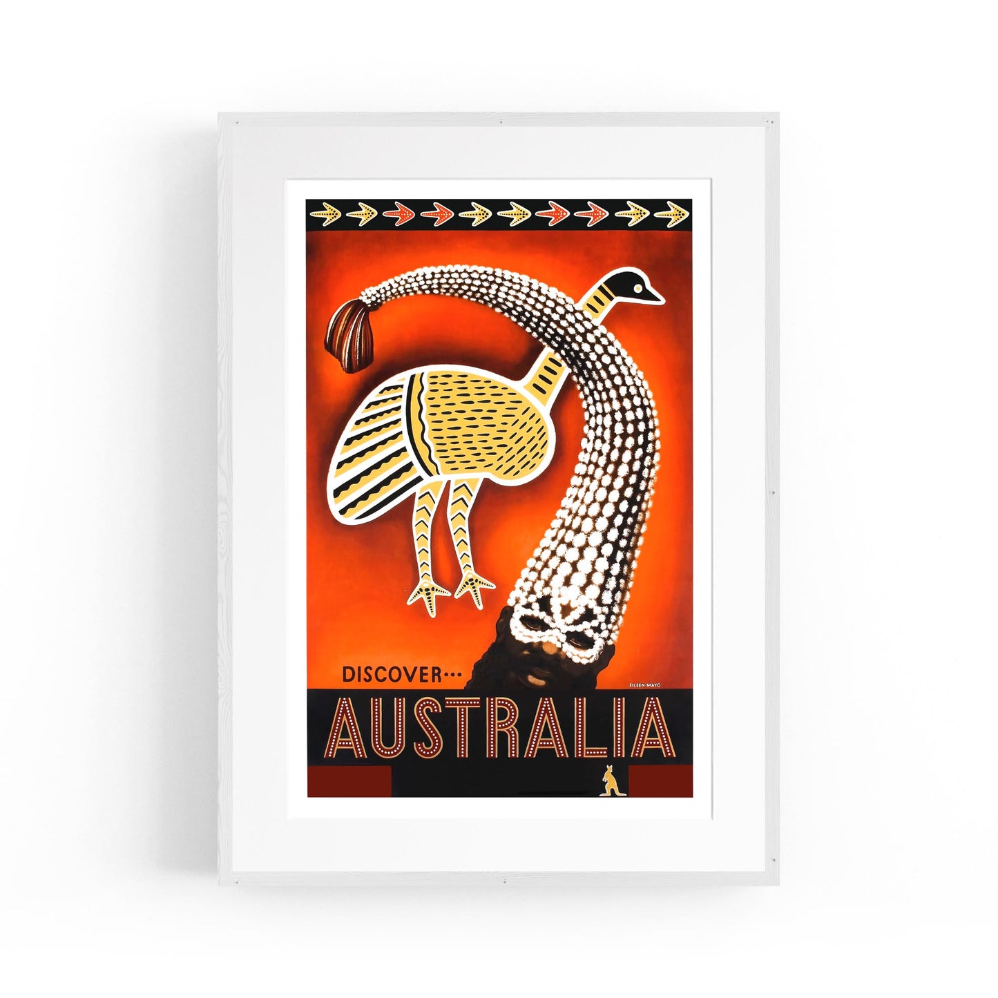 Discover Australia Indigenous Australia | Framed Vintage Travel Poster
