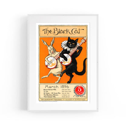 The Black Cat Shortstory Publishing | Framed Vintage Poster