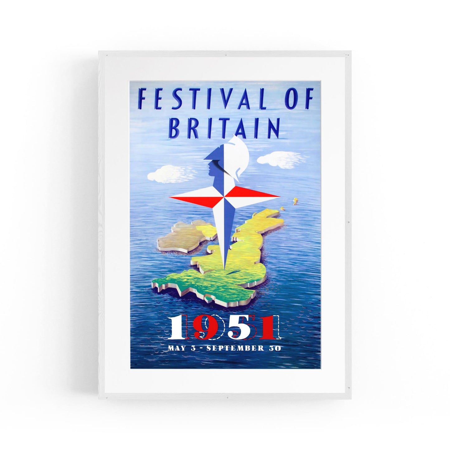 Festival of Britain | Framed Vintage Travel Poster