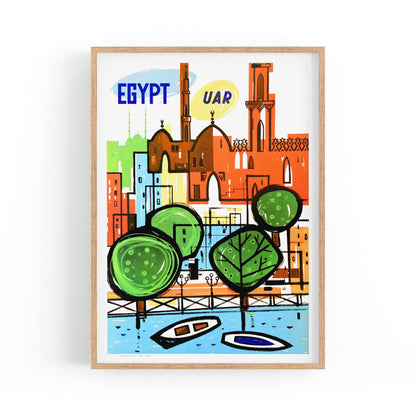 Egypt "UAR" | Framed Vintage Travel Poster