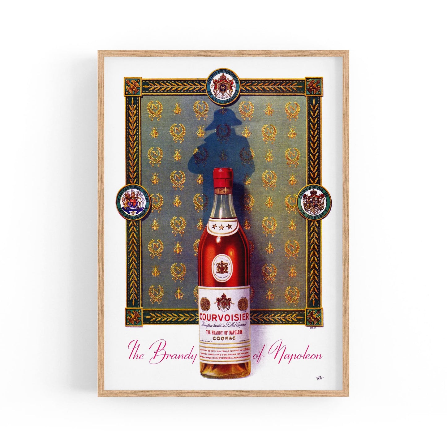 Courvoisier Cognac by Charles Lemmel | Framed Vintage Poster