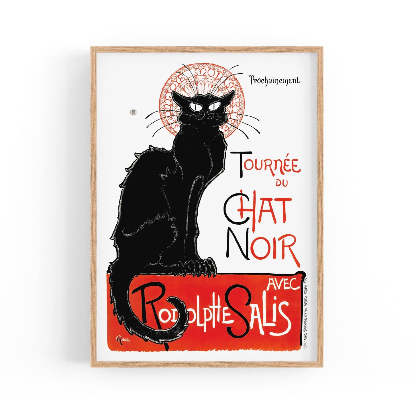 Tournee du Chat Noir by Theophile Alexandre Steinlen French | Framed Vintage Poster