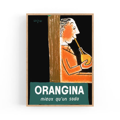 Orangina Meiux Qu'un Soda Drink | Framed Vintage Poster