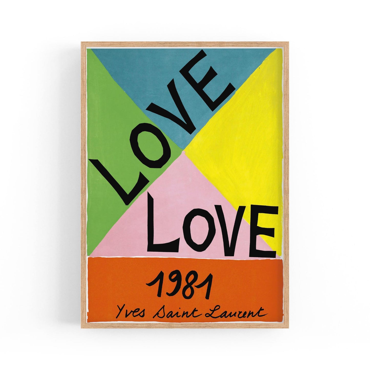 French Fashion "Love 1981" | Framed Vintage Poster