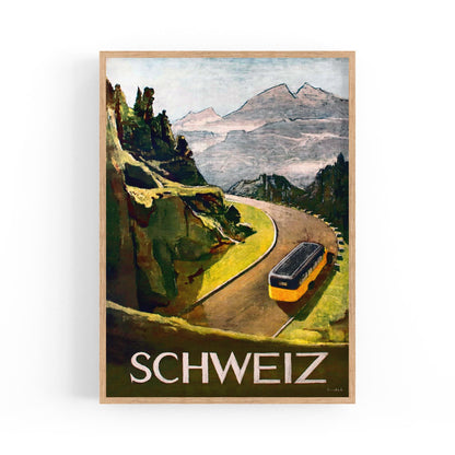 Switzerland by Victor Surbek | Framed Vintage Travel Poster