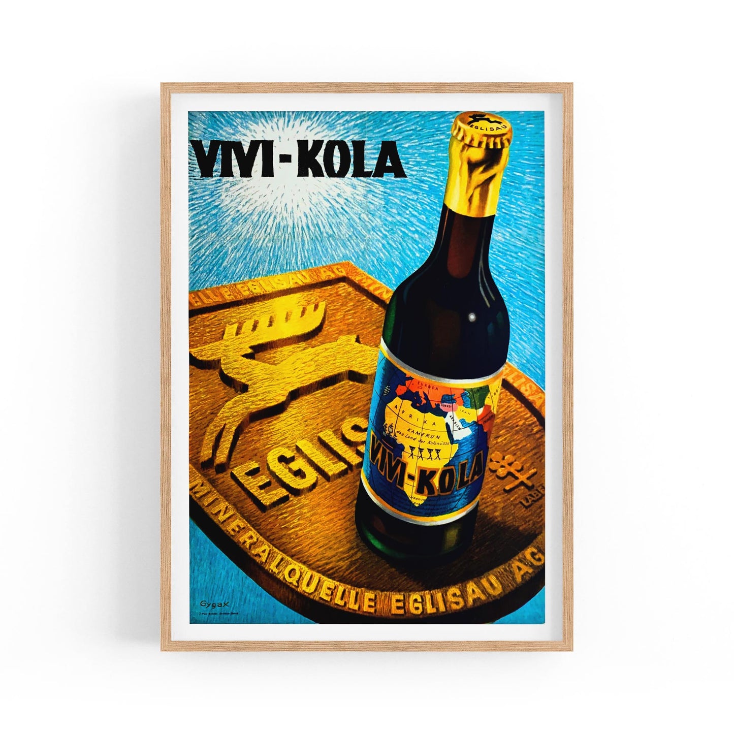 Vivi Kola Drink by Franz Gygax | Framed Vintage Poster