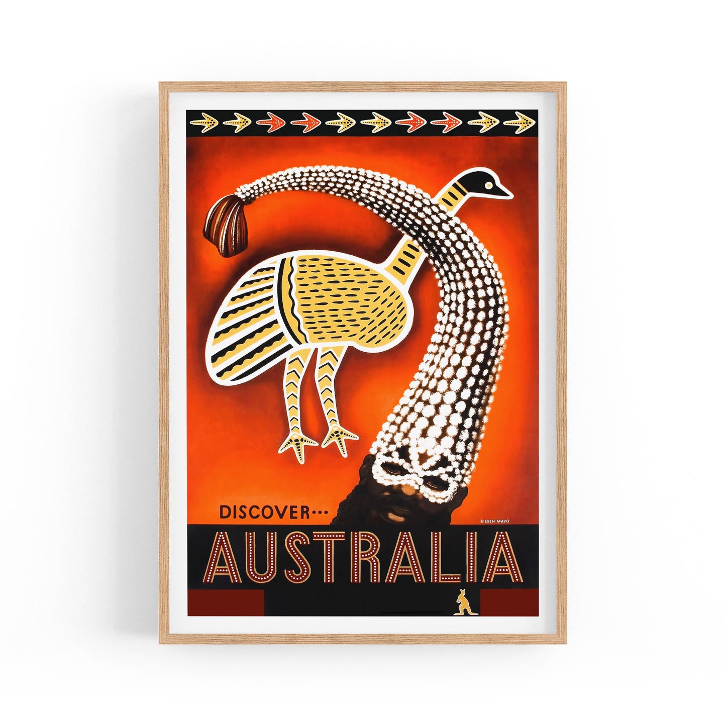 Discover Australia Indigenous Australia | Framed Vintage Travel Poster
