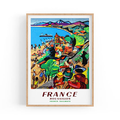 Roussillon, France by Francois Desnoyer | Framed Vintage Travel Poster