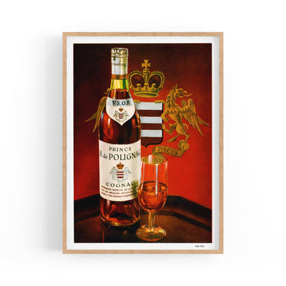 Prince Hubert de Polignac Cognac Drink | Framed Vintage Poster
