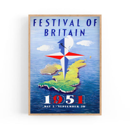 Festival of Britain | Framed Vintage Travel Poster