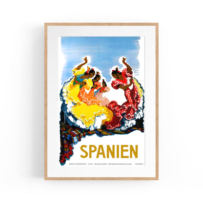 Flamenco Dancers, Spain | Framed Vintage Travel Poster