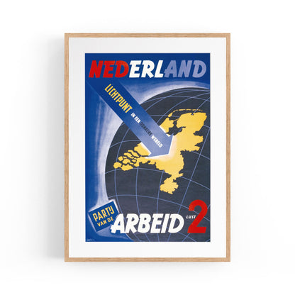 Netherlands | Framed Vintage Political Poster
