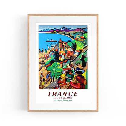 Roussillon, France by Francois Desnoyer | Framed Vintage Travel Poster