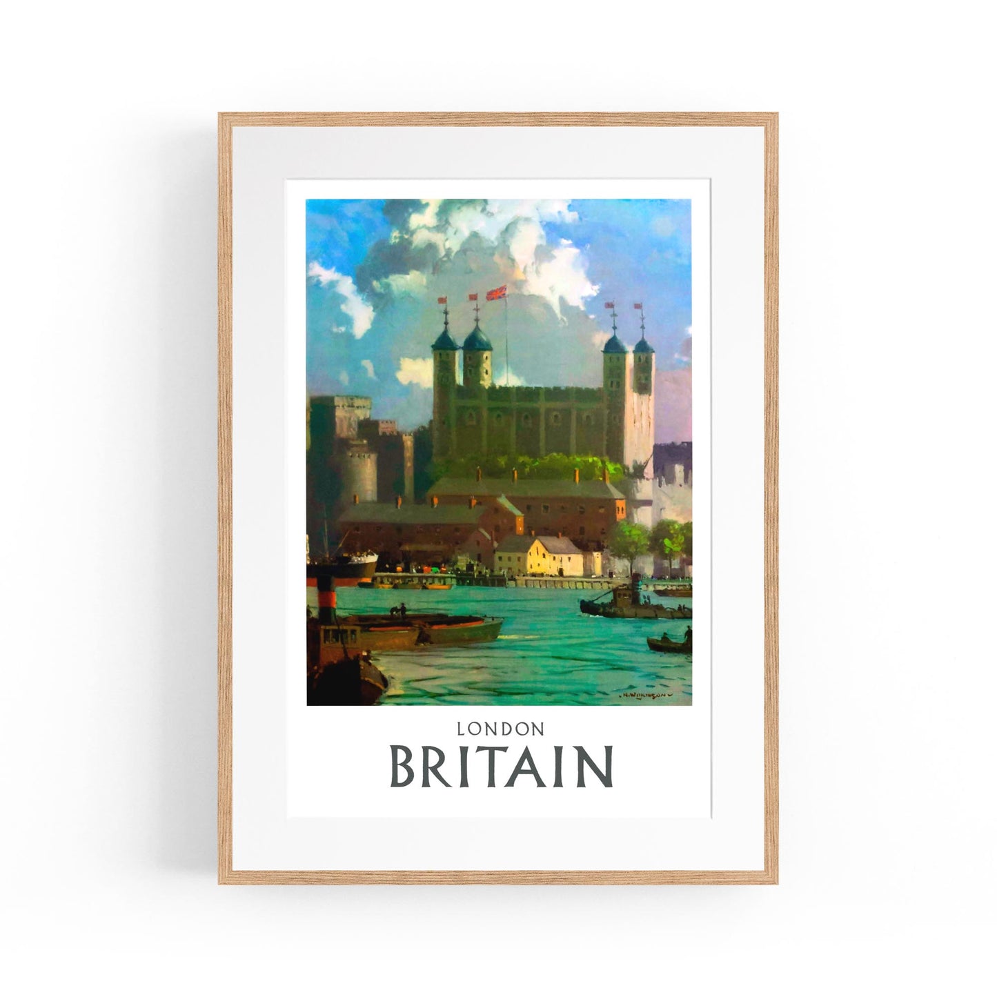 Tower of London, Britain | Framed Vintage Travel Poster
