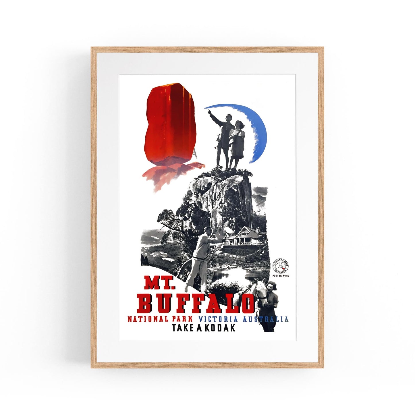 Mt Buffalo, Victoria Railways | Framed Vintage Travel Poster