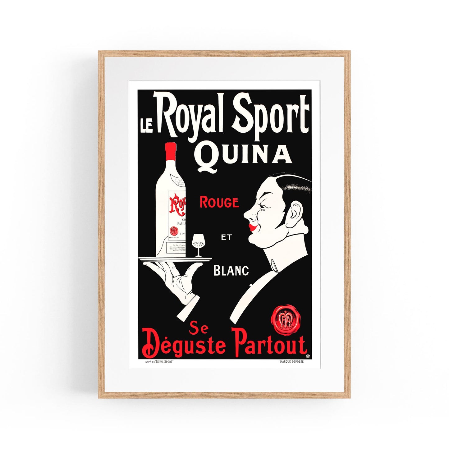 Le Royal Sport Quina Drinks | Framed Vintage Poster