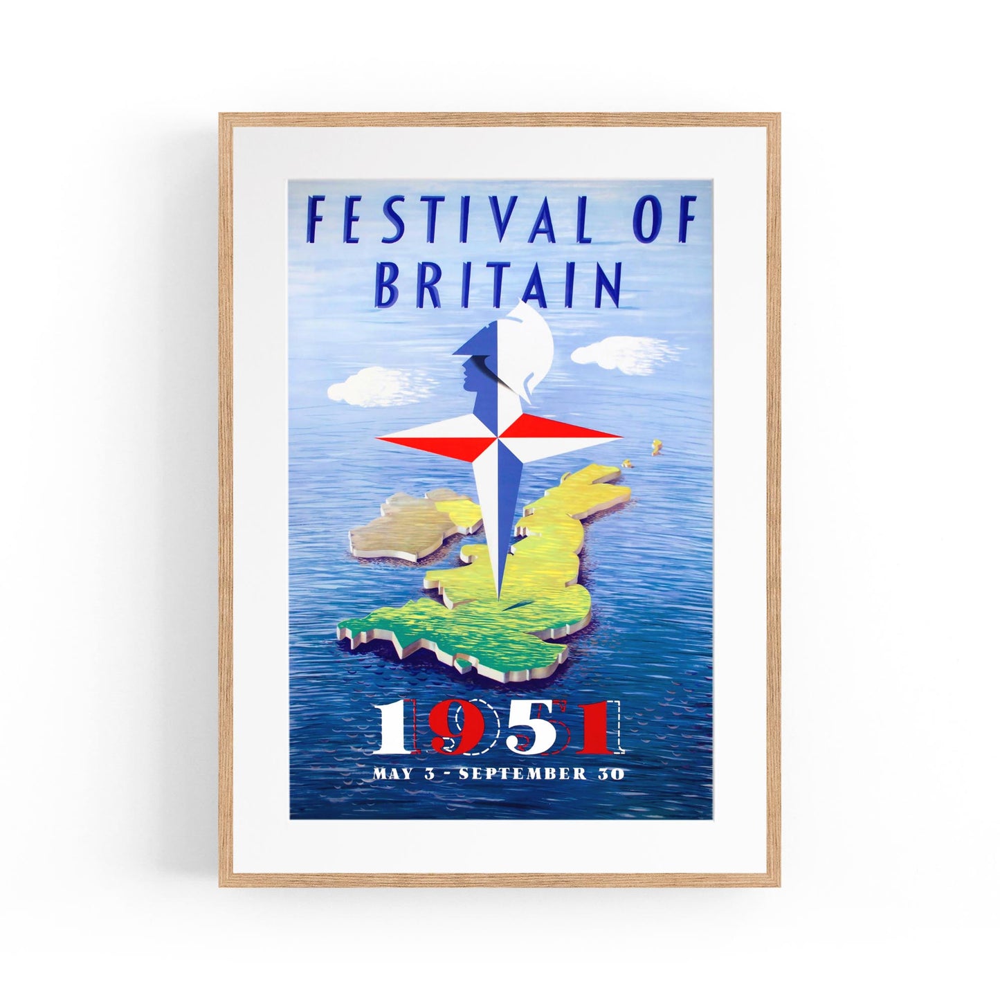 Festival of Britain | Framed Vintage Travel Poster