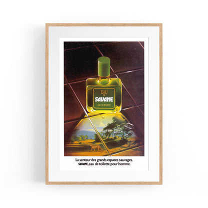 French Perfume "Eau De Savane" | Framed Vintage Poster