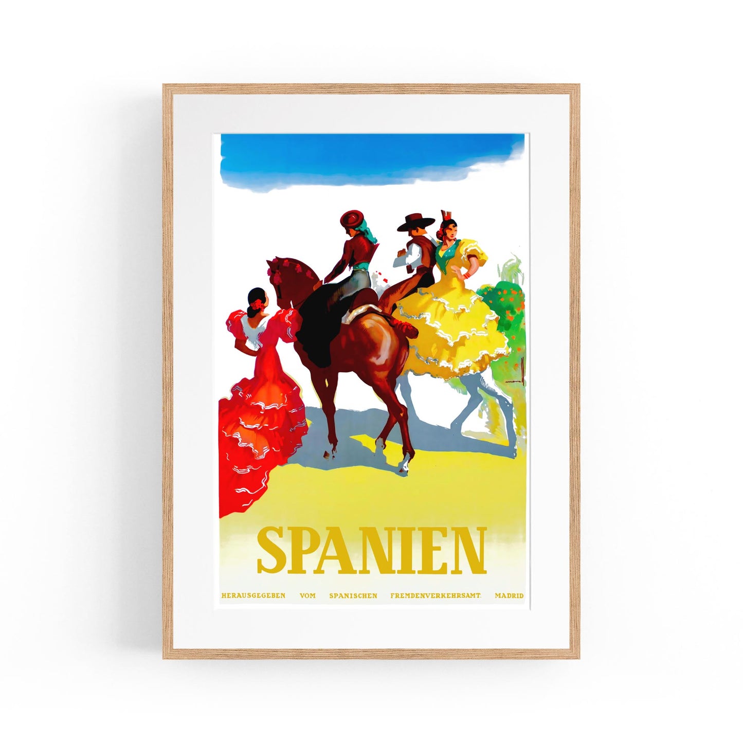 Flamenco Culture, Spain | Framed Vintage Travel Poster