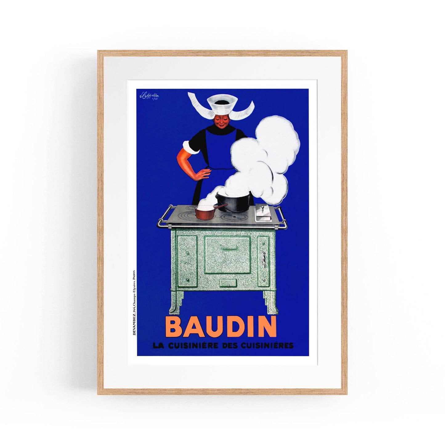 Baudin "La Cuisiniere Des Cuisinieres" by Leonetto Cappiello | Framed Vintage Poster