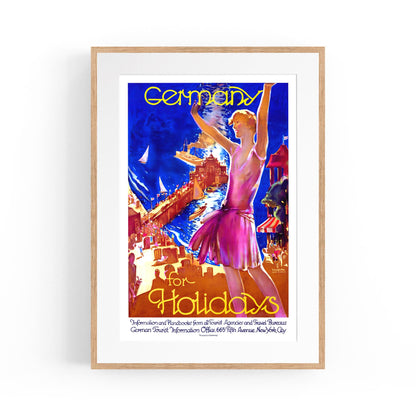 Coastal Region "Germany for Holidays" by B. Wulfsohn | Framed Vintage Travel Poster