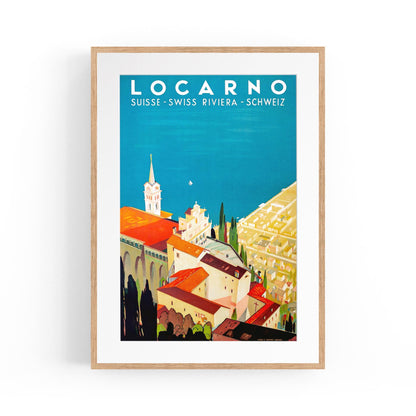 Locarno, Switzerland by Daniele Buzzi | Framed Vintage Travel Poster